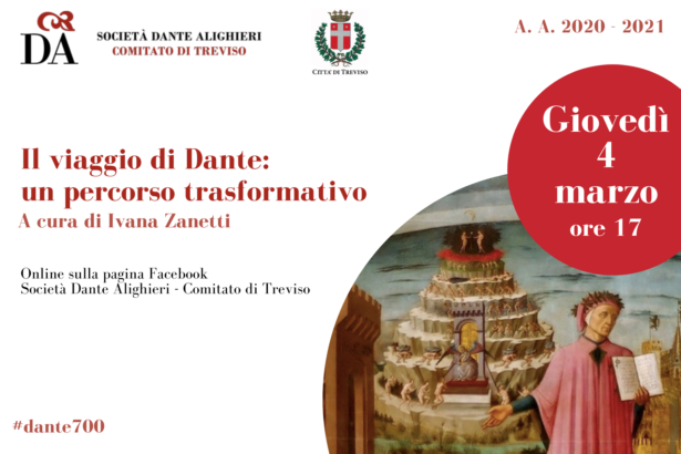 04.03.21 | Evento online “Il viaggio di Dante: un percorso trasformativo”a cura di Ivana Zanetti
