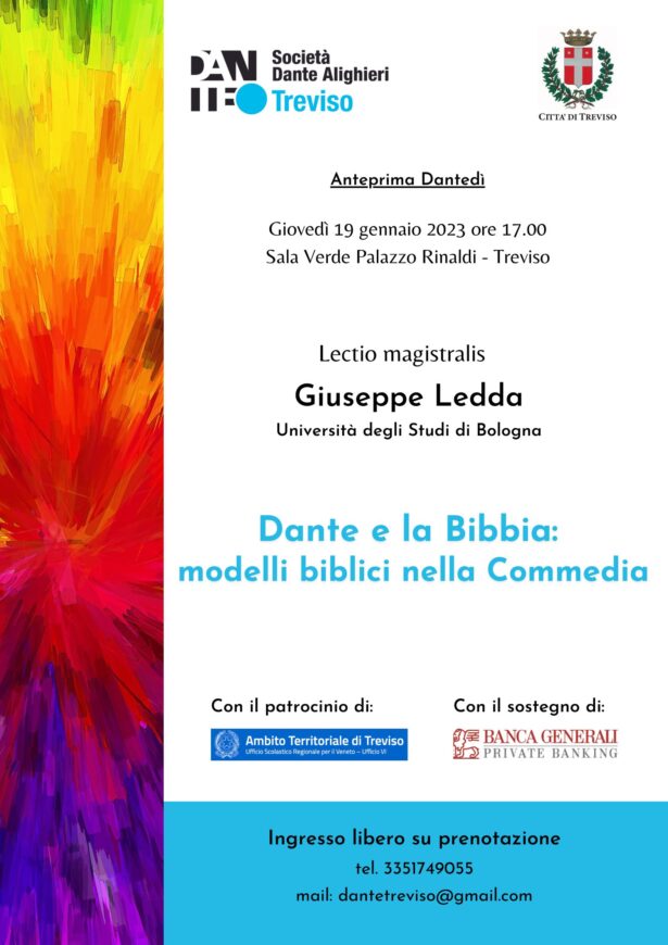 19.01.23 | Lectio Magistralis “Dante e la Bibbia: modelli biblici nella Commedia” a cura di Giuseppe Ledda