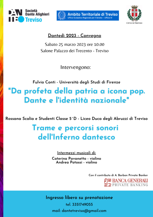 25.03.23 | DANTEDI’ – Convegno a cura di Fulvio Conti,Rossana Scalia e studenti 5D Liceo Duca degli Abruzzi