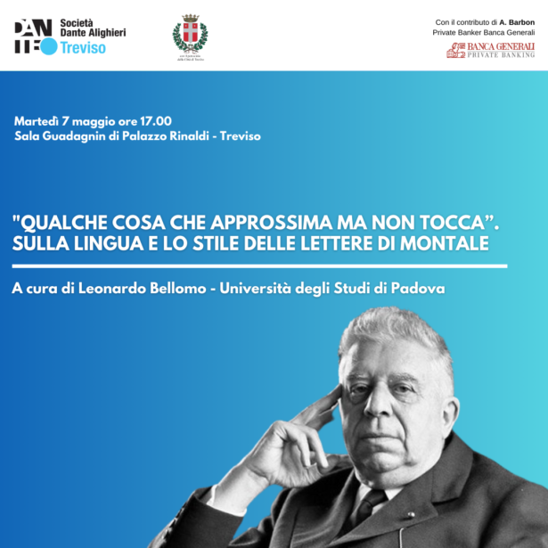 7-05-2024 Conferenza “Qualche cosa che approssima ma non tocca”Sulla lingua e lo stile di Montale”a cura di Leonardo Bellomo